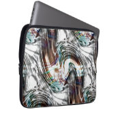 Abstrakter, sehr seltsamer gestreifter Taifun Laptopschutzhülle (Vorne Rechts)