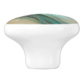 Abstrakter Seidenknochen Keramikknauf (Seitenansicht)