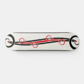 Abstrakter serpentinenförmiger Fluss Skateboard (Horizontal)