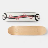 Abstrakter serpentinenförmiger Fluss Skateboard (Horizontal)