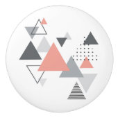 Abstrakter skandinavischer geometrischer Entwurf Keramikknauf (Vorderseite)