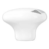 Abstrakter skandinavischer geometrischer Entwurf Keramikknauf (Seitenansicht)