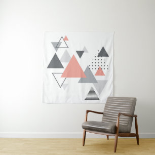 Abstrakter skandinavischer geometrischer Entwurf Wandteppich