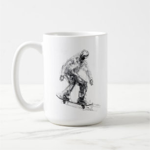 Abstrakter Skater in Bewegung Kaffeetasse