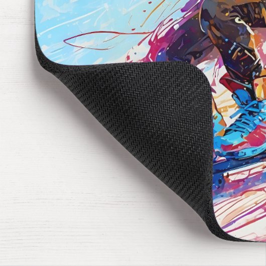 Abstrakter Skater Mousepad (Ecke)