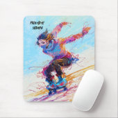 Abstrakter Skater Mousepad (Mit Mouse)