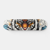 Abstrakter Sketch Tiger im Wasser Skateboard (Horizontal)