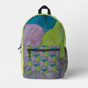 Abstrakter Sommer Bedruckter Rucksack