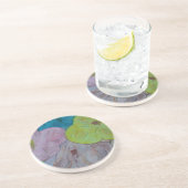 Abstrakter Sommer Floral Sandstone Untersetzer (Seite)