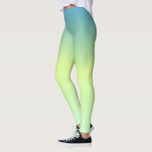 Abstrakter Sommer-Grüngelb Leggings (Links)