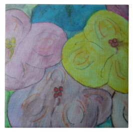 Abstrakter Sommer Keramik Tile Fliese