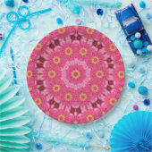 abstrakter Sommer Pappteller (Party)