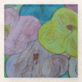 Abstrakter Sommer Untersetzer (Vorderseite)