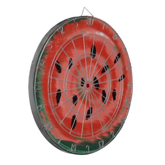 Abstrakter Sommer Wirbel Dartscheibe (Vorderseite Links)