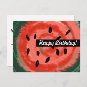 Abstrakter Sommer Wirbel Postkarte (Vorne/Hinten)