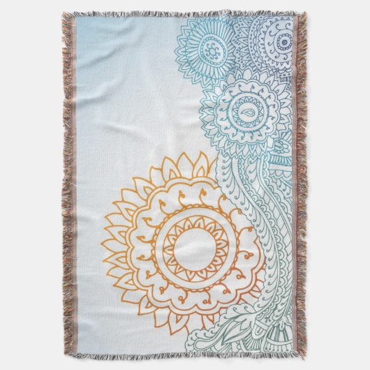 Abstrakter Sonnenaufgang des ausführlichen Decke (Vorderseite Vertikal)