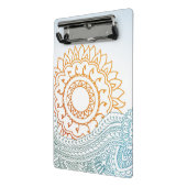 Abstrakter Sonnenaufgang des ausführlichen Mini Klemmbrett (Gewinkelt2)