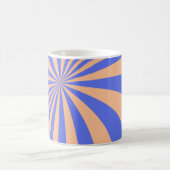 Abstrakter Sonnenbrust-Muster-Hintergrund. blau Kaffeetasse (Mittel)