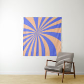 Abstrakter Sonnenbrust-Muster-Hintergrund. blau Wandteppich (Beispiel)