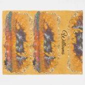 Abstrakter Sonnenuntergang 0612 Fleecedecke (Vorderseite (Horizontal))