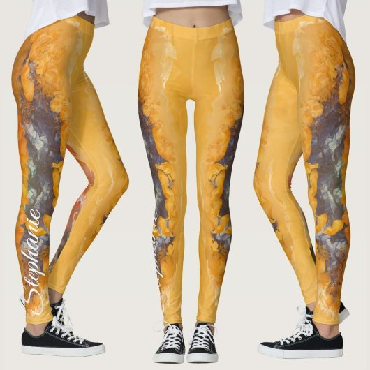 Abstrakter Sonnenuntergang 0612 Leggings