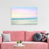 Abstrakter Sonnenuntergang am Strand von Den Haag Leinwanddruck (Insitu (Wohnzimmer))