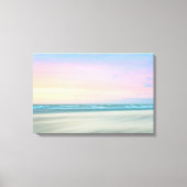 Abstrakter Sonnenuntergang am Strand von Den Haag Leinwanddruck (Vorderseite)