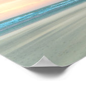 Abstrakter Sonnenuntergang am Strand von Den Haag Poster (Ecke)