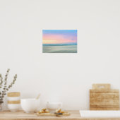 Abstrakter Sonnenuntergang am Strand von Den Haag Poster (Küche)