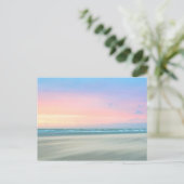 Abstrakter Sonnenuntergang am Strand von Den Haag Postkarte (Stehend Vorderseite)