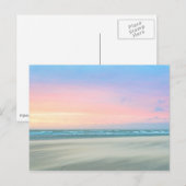 Abstrakter Sonnenuntergang am Strand von Den Haag Postkarte (Vorne/Hinten)