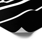 Abstrakter Sonnenuntergang, der das Meer segelt, w Poster (Ecke)