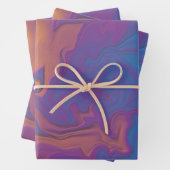 Abstrakter Sonnenuntergang Geschenkpapier Set (Beispiel)