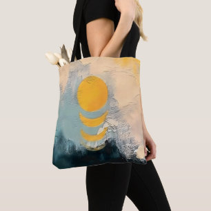 Abstrakter Sonnenuntergang – Goldene Ruhe über Hor Tasche