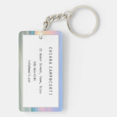 Abstrakter Sonnenuntergang in Den Haag Schlüsselanhänger (Rückseite)