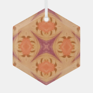 Abstrakter Sonnenuntergang Ornament Aus Glas