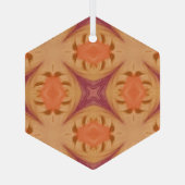 Abstrakter Sonnenuntergang Ornament Aus Glas (Rückseite)