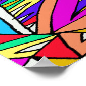 Abstrakter Sonnenuntergang Poster (Ecke)