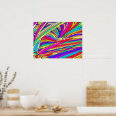 Abstrakter Sonnenuntergang Poster (Küche)