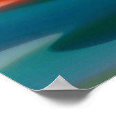 Abstrakter Sonnenuntergang Poster (Ecke)