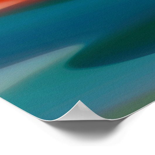 Abstrakter Sonnenuntergang Poster (Ecke)