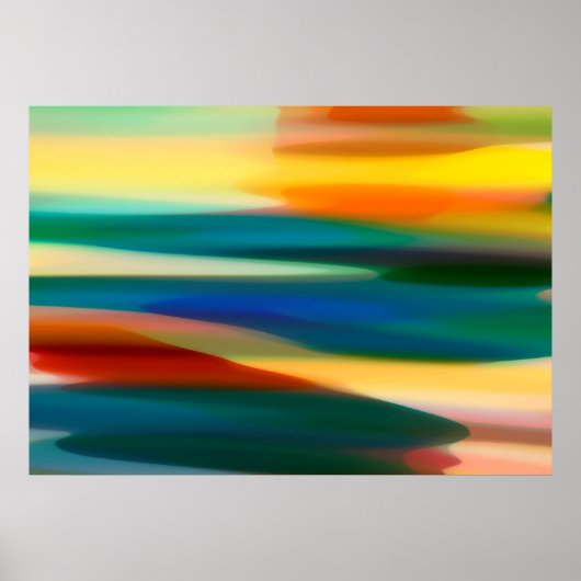 Abstrakter Sonnenuntergang Poster (Vorne)