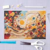 Abstrakter Sonnenuntergang Seidenpapier (Handwerk)