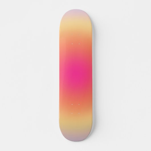 Abstrakter Sonnenuntergang Skateboard (Vorne)