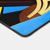 Abstrakter spanischer Gitarrist. Personalisiert Schreibtischunterlage (Ecke)