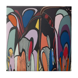 Abstrakter spanischer Stil Fliese