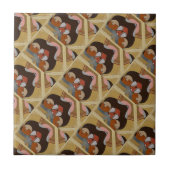 Abstrakter spanischer Stil Fliese (Vorderseite)