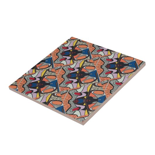 Abstrakter spanischer Stil Fliese (Seite)