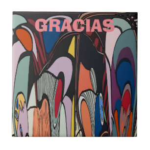 Abstrakter spanischer Stil Fliese