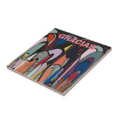 Abstrakter spanischer Stil Fliese (Seite)